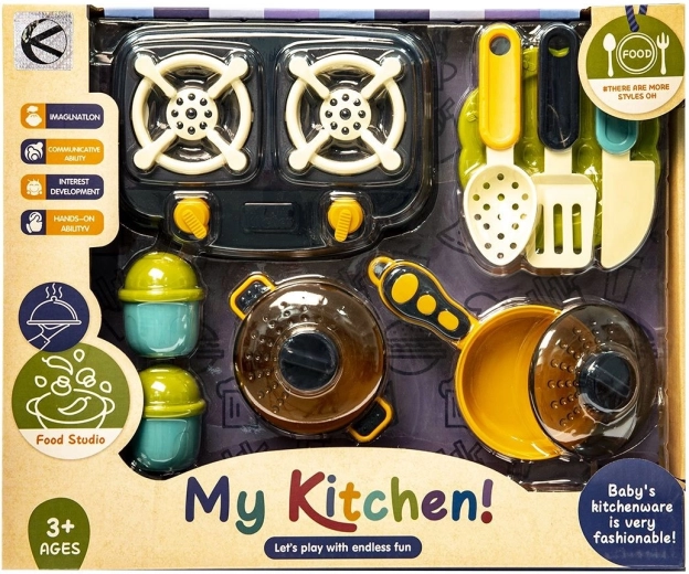 Set de cocina para niños – 10 piezas - 1 unidad