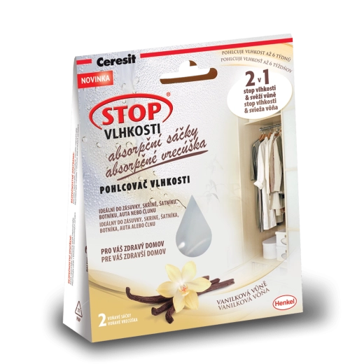 Ceresit Stop humedad – bolsas absorbentes con aroma a vainilla 2×50 g