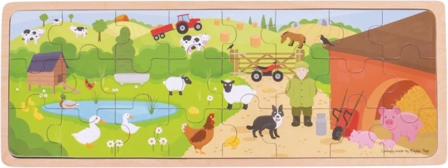 Puzle de madera En la granja de Bigjigs Toys