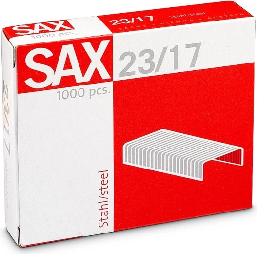 Grapas 23/17, galvanizadas, 1000 uds