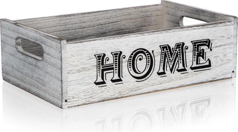 Caja decorativa de madera HOME 29 × 18 × 9 cm