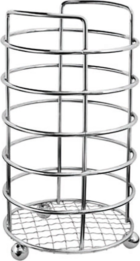 Soporte para utensilios de cocina LINEA, cromado, diámetro 11 cm
