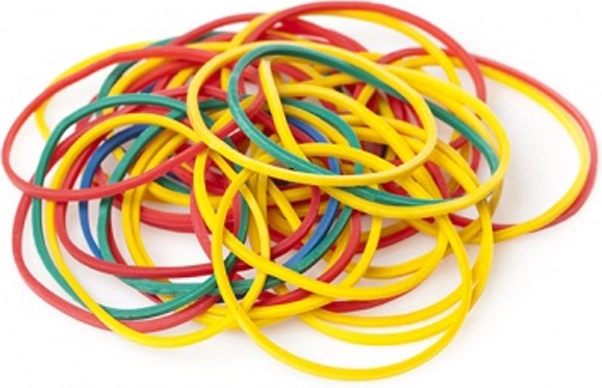 Gomas elásticas multicolor – paquete de 100 uds