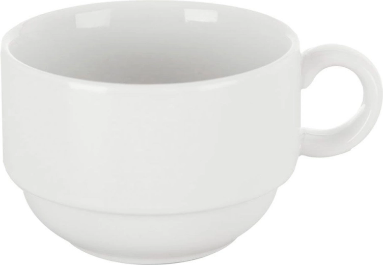Taza blanca de porcelana MONA de 180 ml