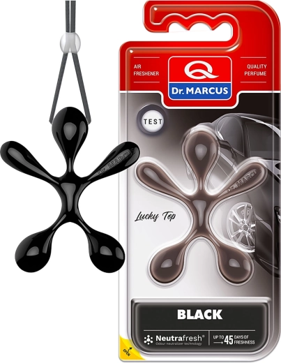 Ambientador para coche Dr. Marcus Lucky Top Black