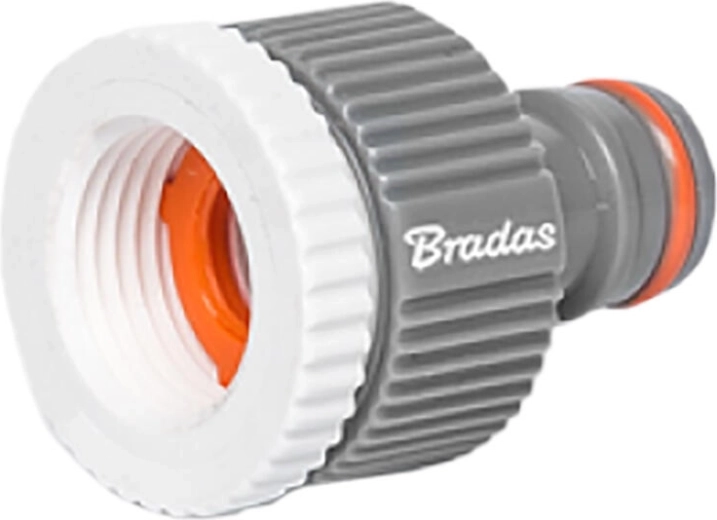 Adaptador de plástico con rosca interna 3/4" y reducción 1/2" WHITE LINE