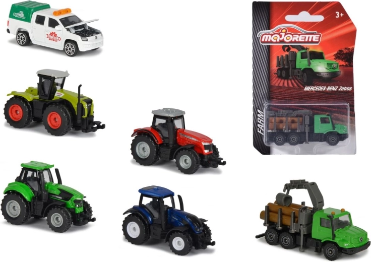 Vehículo agrícola metálico Majorette de 7 cm - 1 unidad