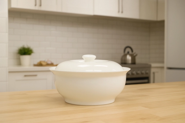 Sopera de porcelana con tapa 1,5 l