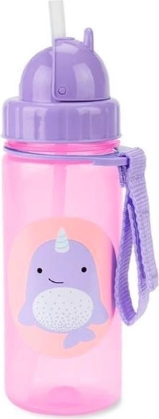 Skip Hop Zoo vaso infantil con pajita narval 385 ml