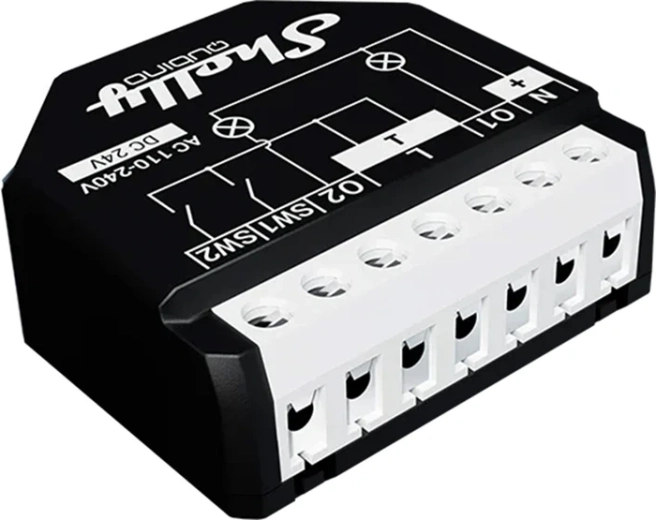 Shelly Wave 2PM interruptor de luz inteligente (Z-Wave Long Range), 2 canales