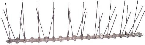 Púas protectoras antipalomas de acero inoxidable 50 × 10 cm