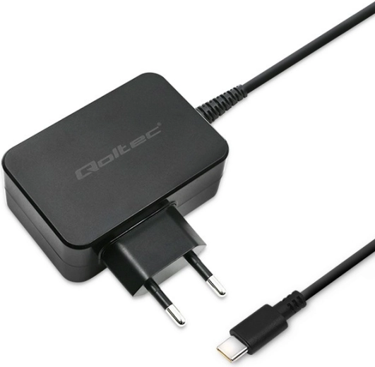 QOLTEC cargador de red USB‑C 65 W con Power Delivery y Quick Charge, negro