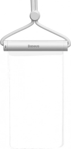 Funda impermeable para teléfono BASEUS AquaGlide con cierre deslizante cilíndrico – blanca