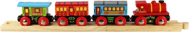 Bigjigs Rail tren de pasajeros con 2 vías