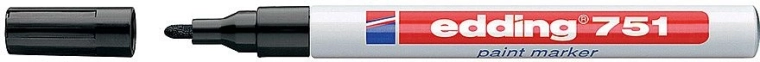 Rotulador de pintura Edding 751 negro