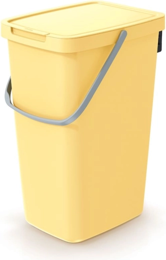 Papelera Systema Q Collect 20 l – amarillo claro