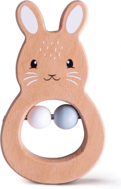 Bigjigs Baby Sonajero de madera Conejito