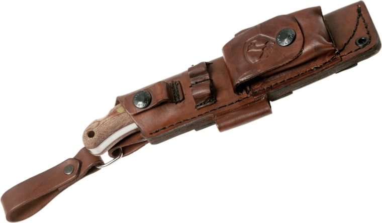 Funda de cuero con bolsillos y acceso rápido