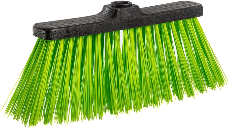 Escoba 27 cm con fibra PET de 11 cm y rosca gruesa italiana