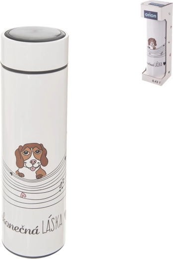 Termo de acero inoxidable Amor infinito perro 0,4 l