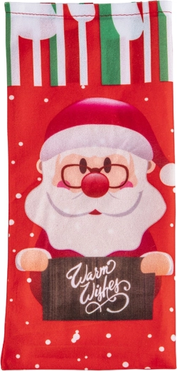 Funda navideña para botella Santa Claus 30 × 14 cm