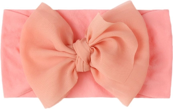 Diadema infantil ancha con lazo – rosa