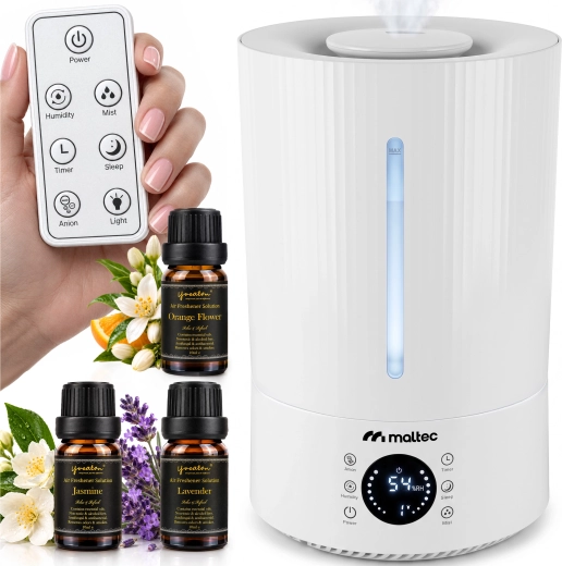 Humidificador de aire ultrasónico con ionización y aromaterapia 5 l