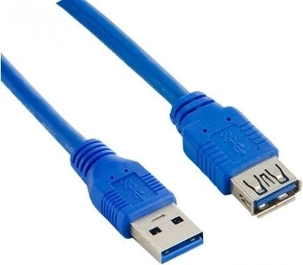 Cable alargador USB 3.0 AM–AF 3 m azul LANBERG