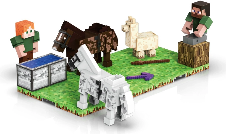 Set de construcción Magnet World cuidador de caballos