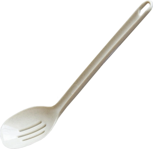 Cuchara de cocina perforada 29 cm, plástico, mix de colores