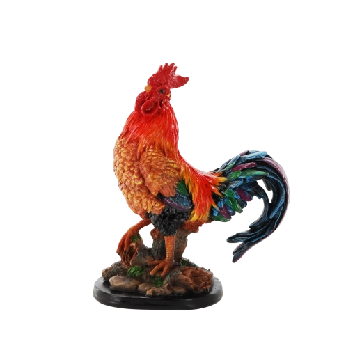 Motivo de gallo cuidadosamente elaborado