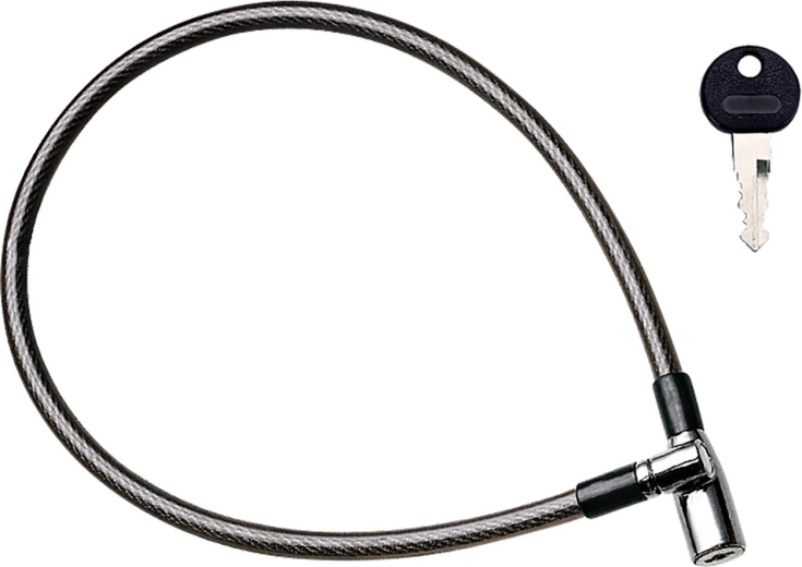Candado de cable para bicicleta STAR 650 mm, diámetro 10 mm, con llave