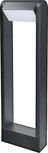 Poste exterior LED Solight Crotone 500 7 W 3000 K negro con cabeza inclinable