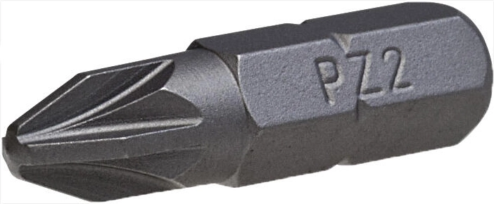 Punta bit Pozidriv PZ2 25 mm, 3 uds STALCO