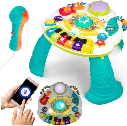 Mesa educativa interactiva con música y Bluetooth