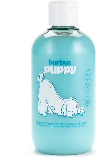 Champú Burbur para cachorros con aloe vera y copos de avena 400 ml