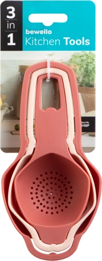 Set de cocina 3 en 1 con colador, separador de huevos y embudo