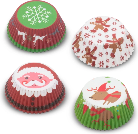 Cuatro alegres diseños navideños