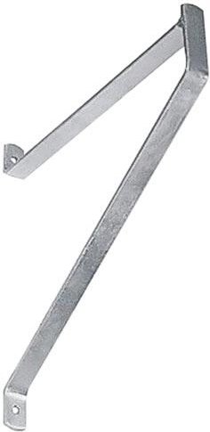 Soporte universal de acero 250 mm, zinc blanco