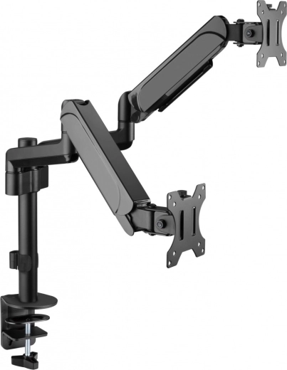 Soporte de escritorio para dos monitores de 17–32 pulgadas