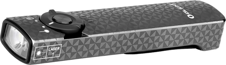 Olight Arkfeld Pinwheel Gunmetal Grey linterna de bolsillo con láser verde