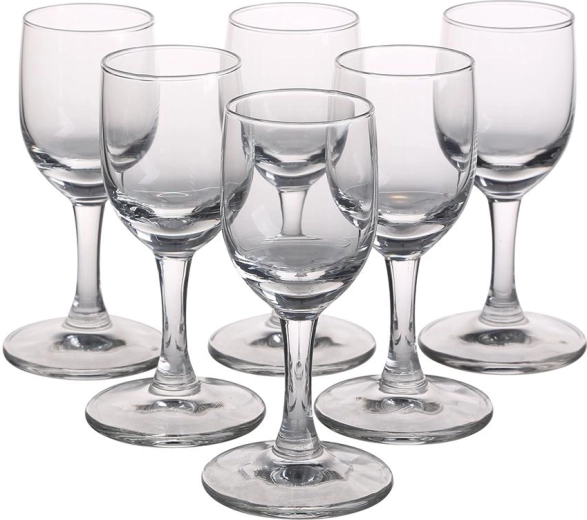 Juego Diamond de 6 chupitos para vodka de 35 ml