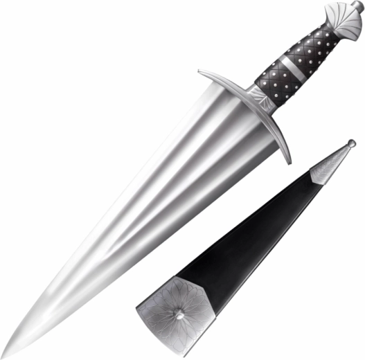 Cold Steel cinquedea espada de colección 36,8 cm, madera de palisandro y funda de cuero