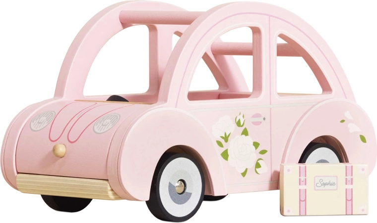 Cochecito retro de madera Sophie rosa de Le Toy Van