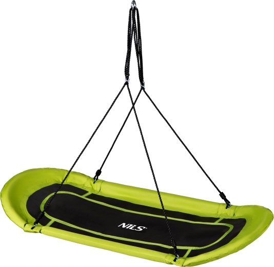 Columpio ovalado tipo nido de pájaro NILS Camp NB5044 verde