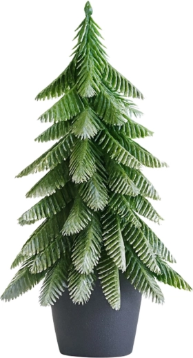 Ramas realistas con escarcha plateada
