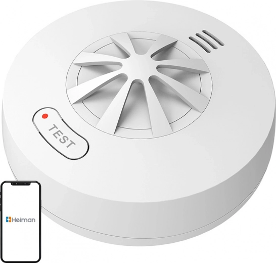 Alarma inalámbrica interconectada con sensor térmico Heiman