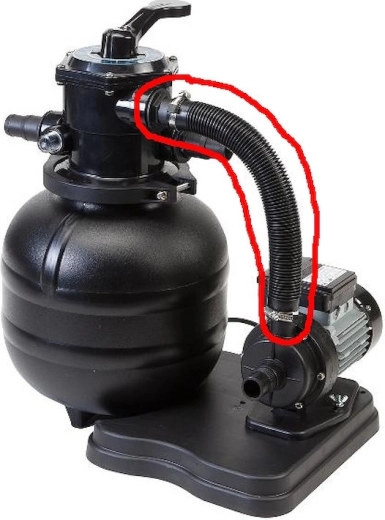 Manguera de conexión para filtraciones BlackStar y ProfiStar 38 cm