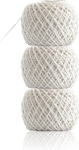 Cordel de algodón blanco – set de 3 uds.