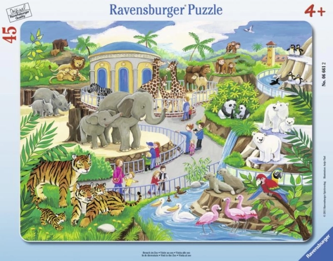 Puzzle Ravensburger Visita al zoo 45 piezas